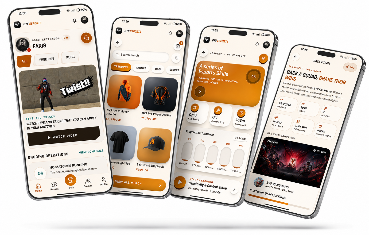 BYF Play screen —