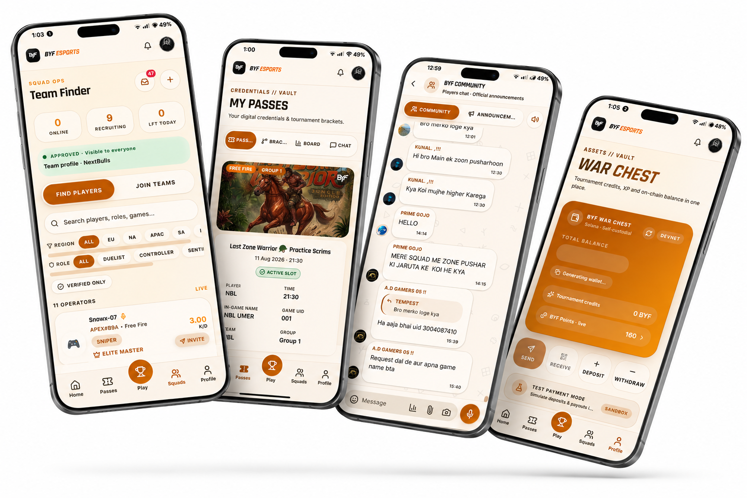 BYF Play screen —